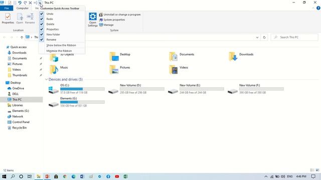 Customize Quick Access Toolbar in File Explorer смотреть онлайн