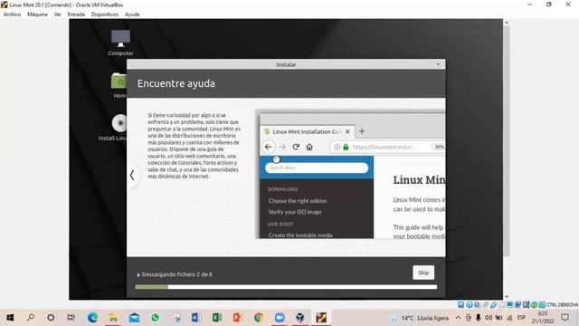 Instalación de Linux Mint 20.1 смотреть онлайн