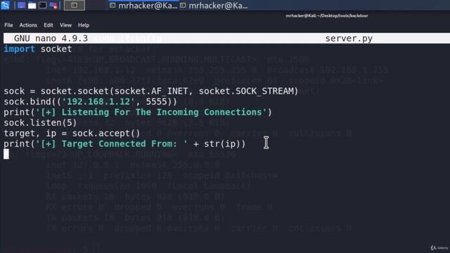 Explain Connecting Server to Backdoor Server || #part2 #fullcourse ,#kalilinux ||kalilinux_vieos смотреть онлайн