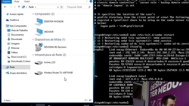 Configurando Samba Parte 2 смотреть онлайн