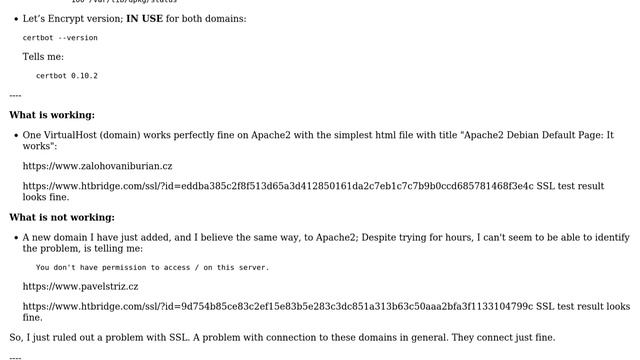 Unix & Linux: Problem with setting up a second domain on a single LAMP server смотреть онлайн