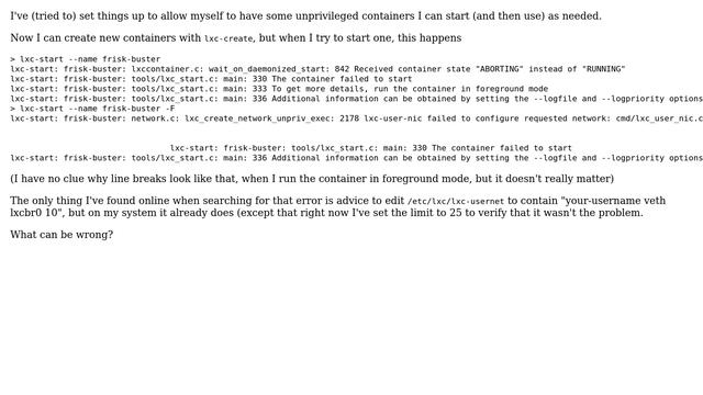 Unix & Linux: lxc(-net ?) problems when starting container on debian Buster смотреть онлайн