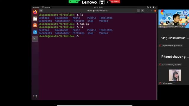 Basic Linux-Ubuntu 20.04 - Part 6- Laos Language (ລີນຸກພື້ນຖານ ຕອນ 6) [cp, mv, rm] смотреть онлайн