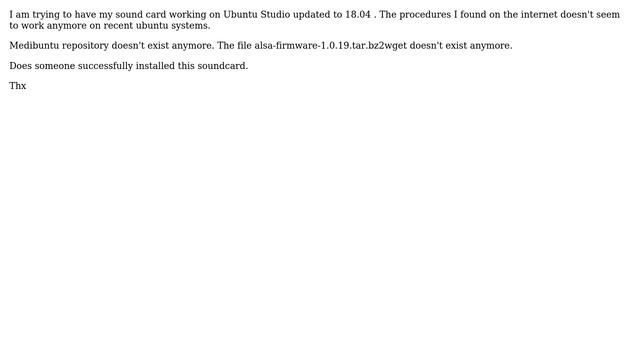 Ubuntu: Soundcard Tascam us-122 not working on 18.04 смотреть онлайн