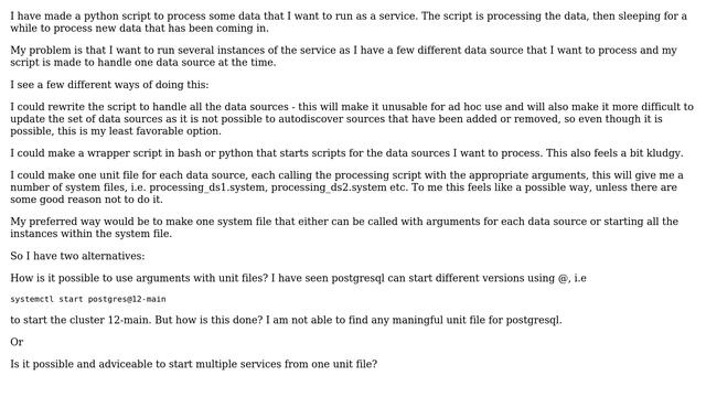 Unix & Linux: Run multiple services with different arguments смотреть онлайн