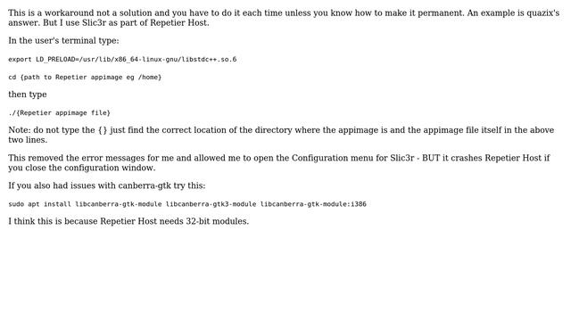 Slic3r appImage fails to run with `libGL error: unable to load driver: radeonsi_dri.so` смотреть онлайн