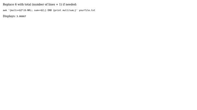 Unix & Linux: How do I multiply and sum column data using awk and or sed? (2 Solutions!!) смотреть онлайн
