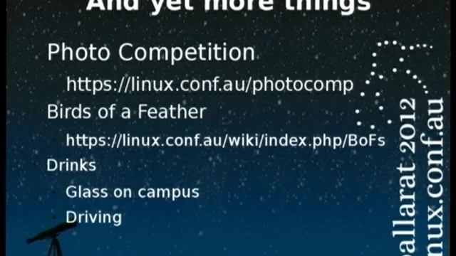 [Linux.conf.au 2012] Conference Opening смотреть онлайн