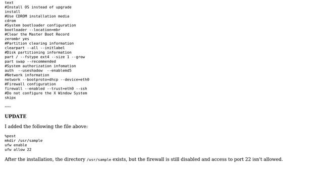 DevOps & SysAdmins: Ubuntu Server 12.04: How does one configure the firewall during installation? смотреть онлайн