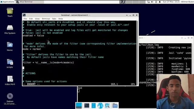 6.1 (A) || Experiment 17-12 - Seguridad || Debian 11 смотреть онлайн
