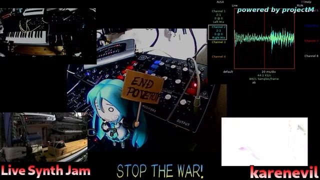 karenevil Live Stream : Synth Jam : with projectM visualizer смотреть онлайн