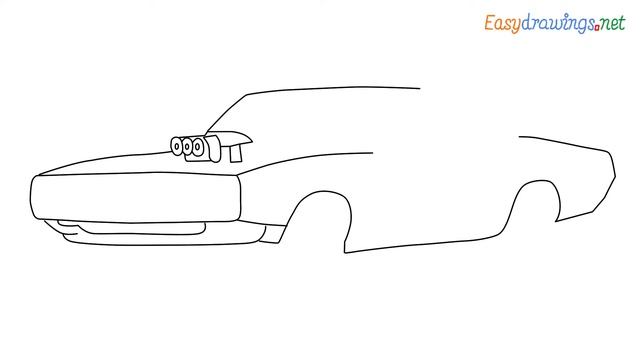 How To Draw Dodge Charger R/T Step by Step for Beginners смотреть онлайн