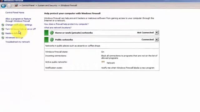 How to Disable and Enable Windows Firewall in Windows 7 смотреть онлайн