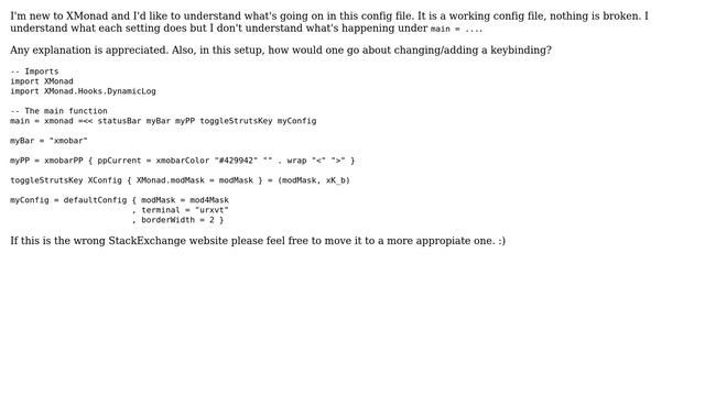Unix & Linux: Please explain what's going on in my XMonad config file смотреть онлайн