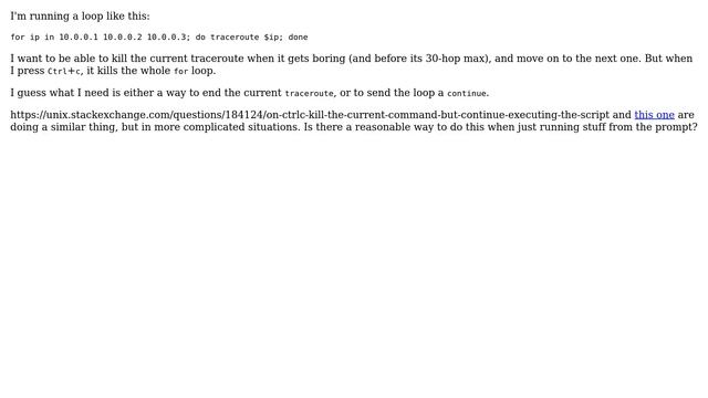 Unix & Linux: bash - stop a command within a loop but continue the loop смотреть онлайн