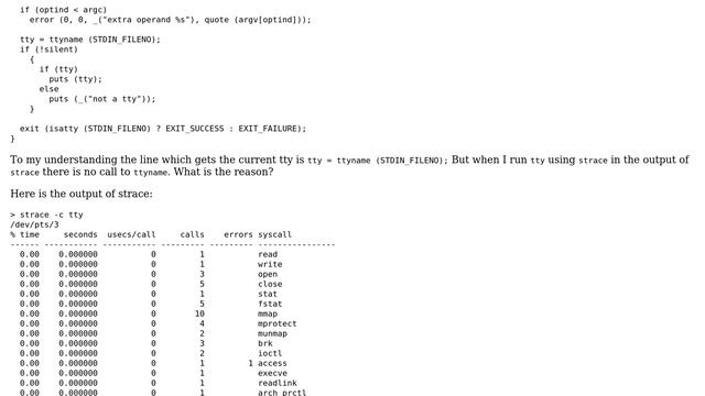 Unix & Linux: Strace output not showing system call смотреть онлайн