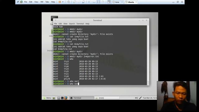 system input output pada linux mint (belajar terminal linux) смотреть онлайн