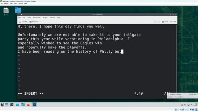 Free: Linux 101 Course: Create and edit text files using the vi /vim editor in OpenSuSE смотреть онлайн