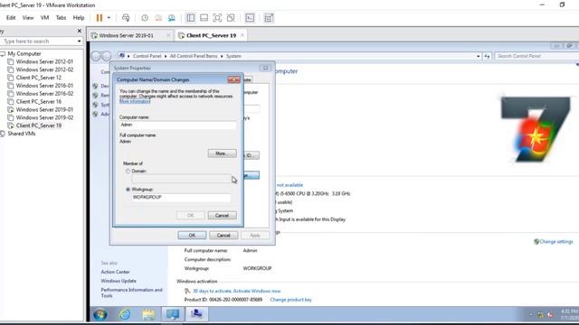 How to join a Windows 7 PC to a Windows Active Directory domain in Windows Server 2019 смотреть онлайн
