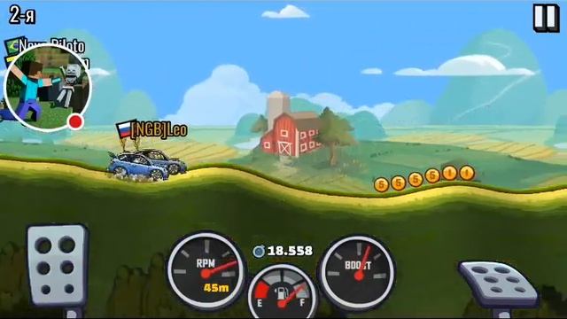Стрим игры "Hill Climb 2". Копим на формулу!😱 смотреть онлайн