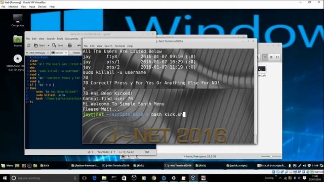 Bash Linux Kick User Menu смотреть онлайн