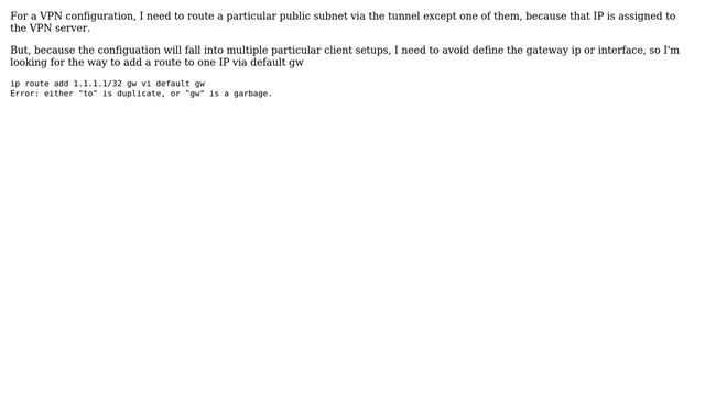 DevOps & SysAdmins: Route ip via default gw смотреть онлайн