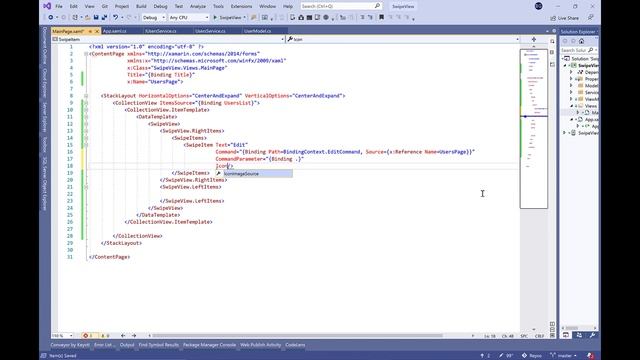 Xamarin Forms - SwipeView смотреть онлайн