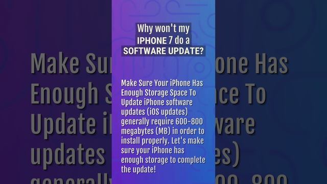 Why can't I update my iPhone 7 to iOS 15? смотреть онлайн
