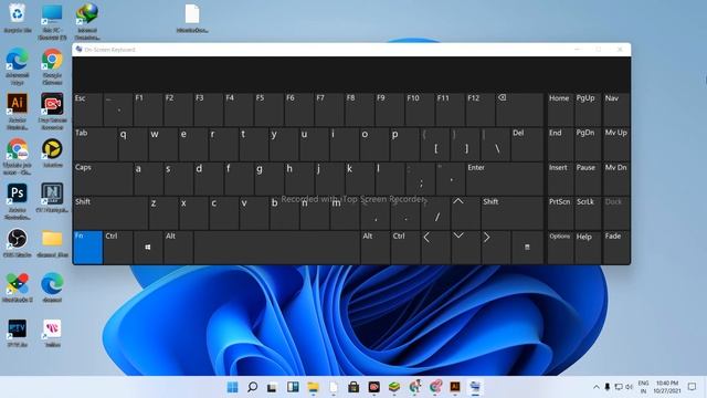 shortcut key to open on screen keyboard || how to open keyboard on screen || on-screen keyboard смотреть онлайн