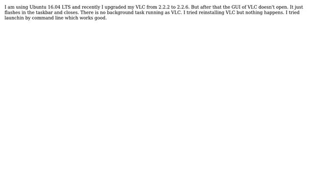Ubuntu: VLC 2.2.6 doesn't open смотреть онлайн