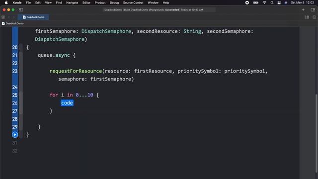 Deadlock with Dispatch Semaphore | Swift Hindi Tutorial смотреть онлайн