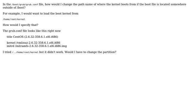 Unix & Linux: How to change kernel path in grub.conf? смотреть онлайн