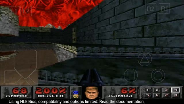 pequeno trecho do jogo DOOM do PS1 no emulador ePSXe para Android смотреть онлайн