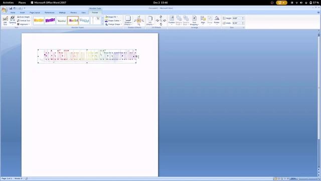 Testing MS Office 2007 with Original WordArt on Linux смотреть онлайн
