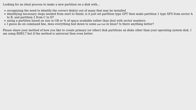 Unix & Linux: How do you make a disk partition in linux? смотреть онлайн