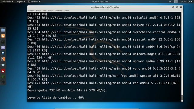 GUN/Linux | Kali Linux 2019.3 | Actualización de sistema operativo смотреть онлайн