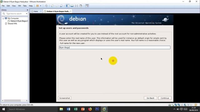 Instalasi Linux Debian 6 di VMWare смотреть онлайн