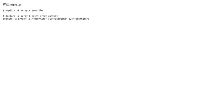 Unix & Linux: How to convert file of strings separated by a new line to array? (3 Solutions!!) смотреть онлайн