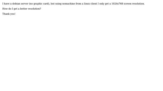 DevOps & SysAdmins: Better screen resolution on debian server with no graphic card смотреть онлайн
