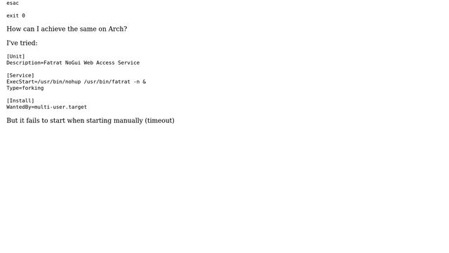 How to create a custom service that will autostart on boot on Archlinux? смотреть онлайн
