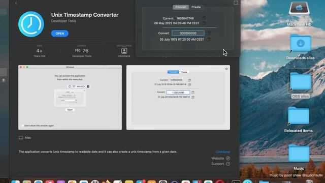 Unix Timestamp Converter Developer Tools App [MAC] Basic Overview - Mac App Store смотреть онлайн