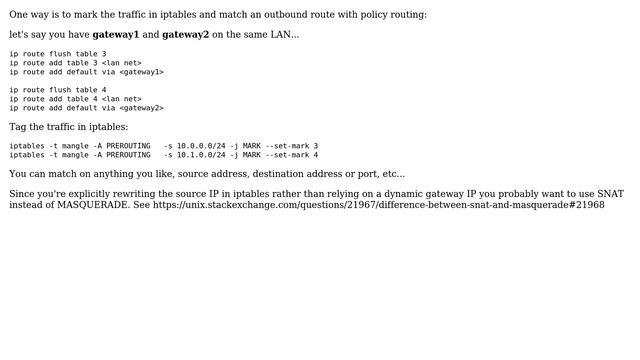 Unix & Linux: Route forwarded packets differently from outgoing (2 Solutions!!) смотреть онлайн