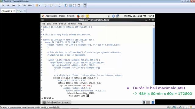 7- Installation et la configuration serveur dhcp linux смотреть онлайн