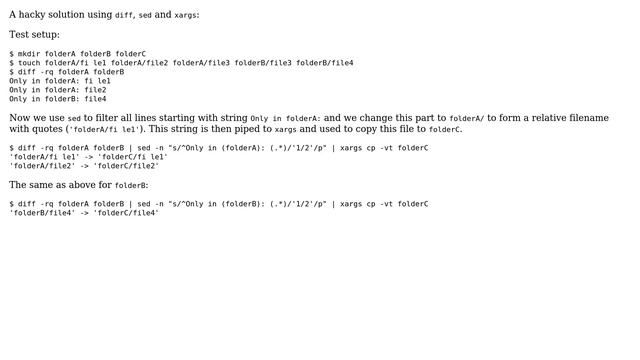 Unix & Linux: Copying diff results files (2 Solutions!!) смотреть онлайн