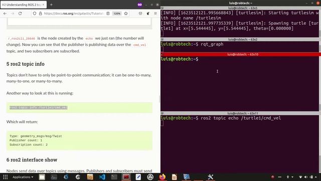 ROS2 Galactic | Understanding ROS2 Topics смотреть онлайн