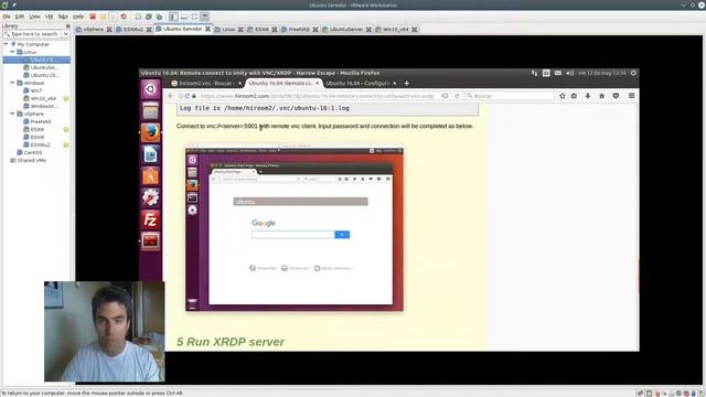 VNC en Ubuntu 16.04 con escritorio Unity смотреть онлайн