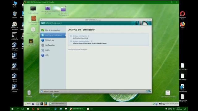 ESET NOD32 Linux mint/ interface demo/ tuto FR смотреть онлайн