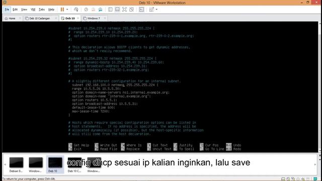 Menyetting DHCP dengan Debian 10 di VMware смотреть онлайн