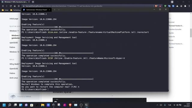 Windows 11 WSL2/WSLg için Aktif etmemiz gerekenler смотреть онлайн
