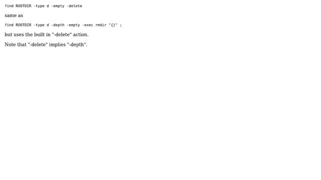 Unix & Linux: Remove empty directory trees (removing as many directories as possible but no files) смотреть онлайн